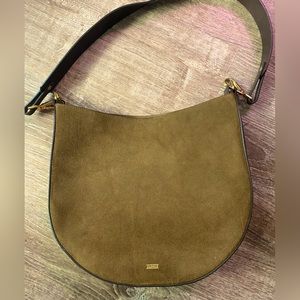 CLOSED brand leather and suede purse / satchel.